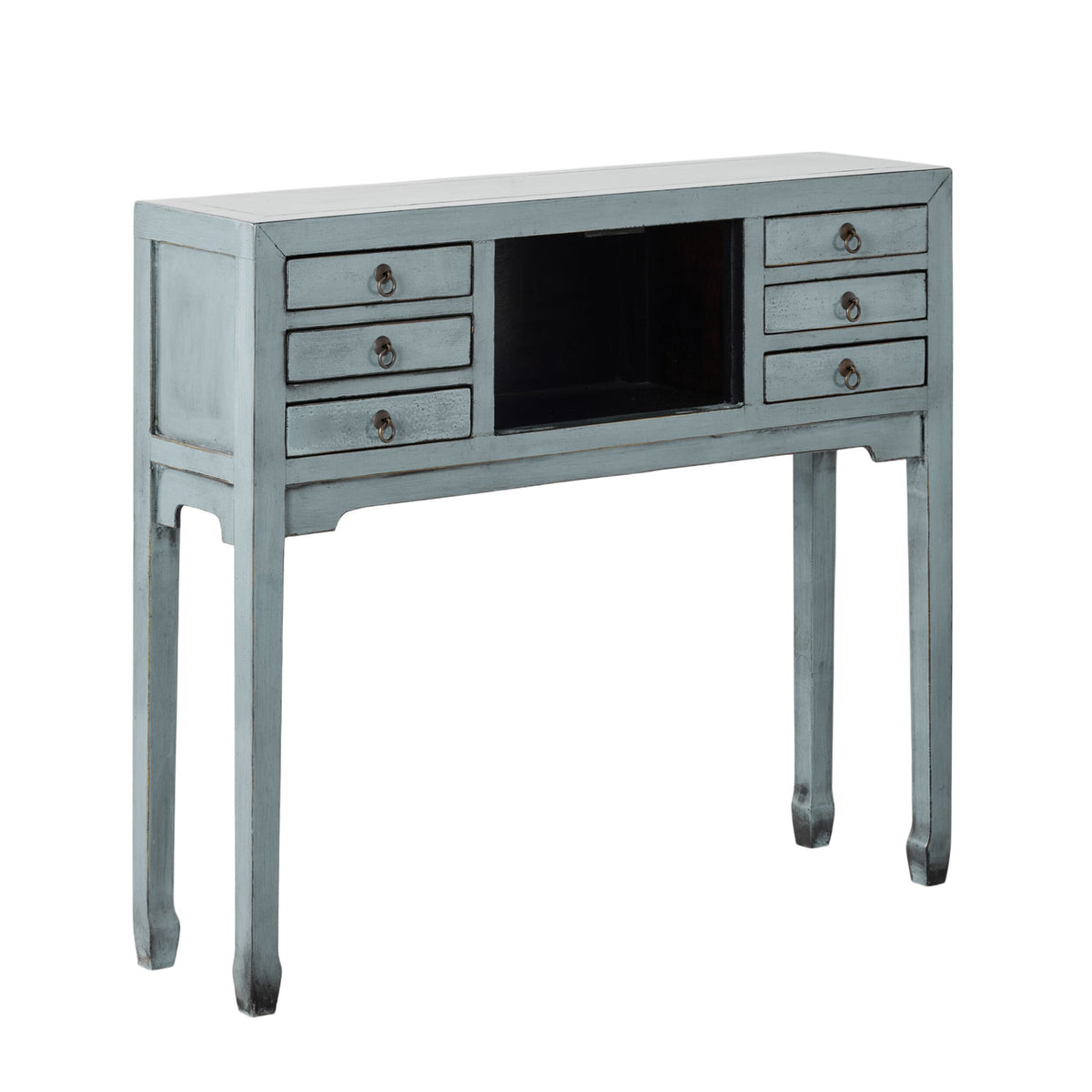 Sansha 2 Door & 6 Drawer Console Table Dove Grey