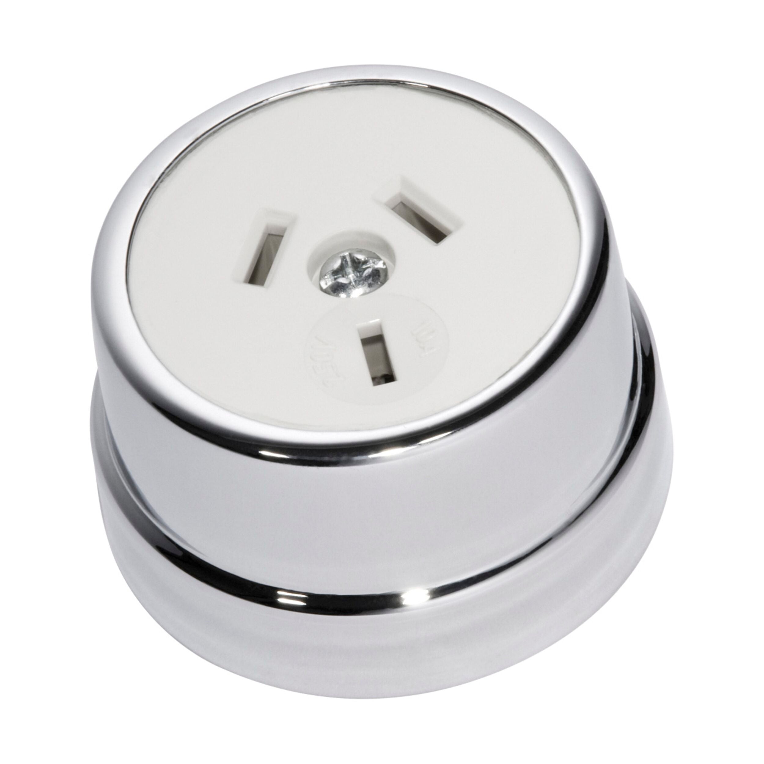 5780 Socket Traditional White Mechanism Chrome Plated D50xP30mm