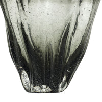 Cabbage Glass Vase Smoke Medium