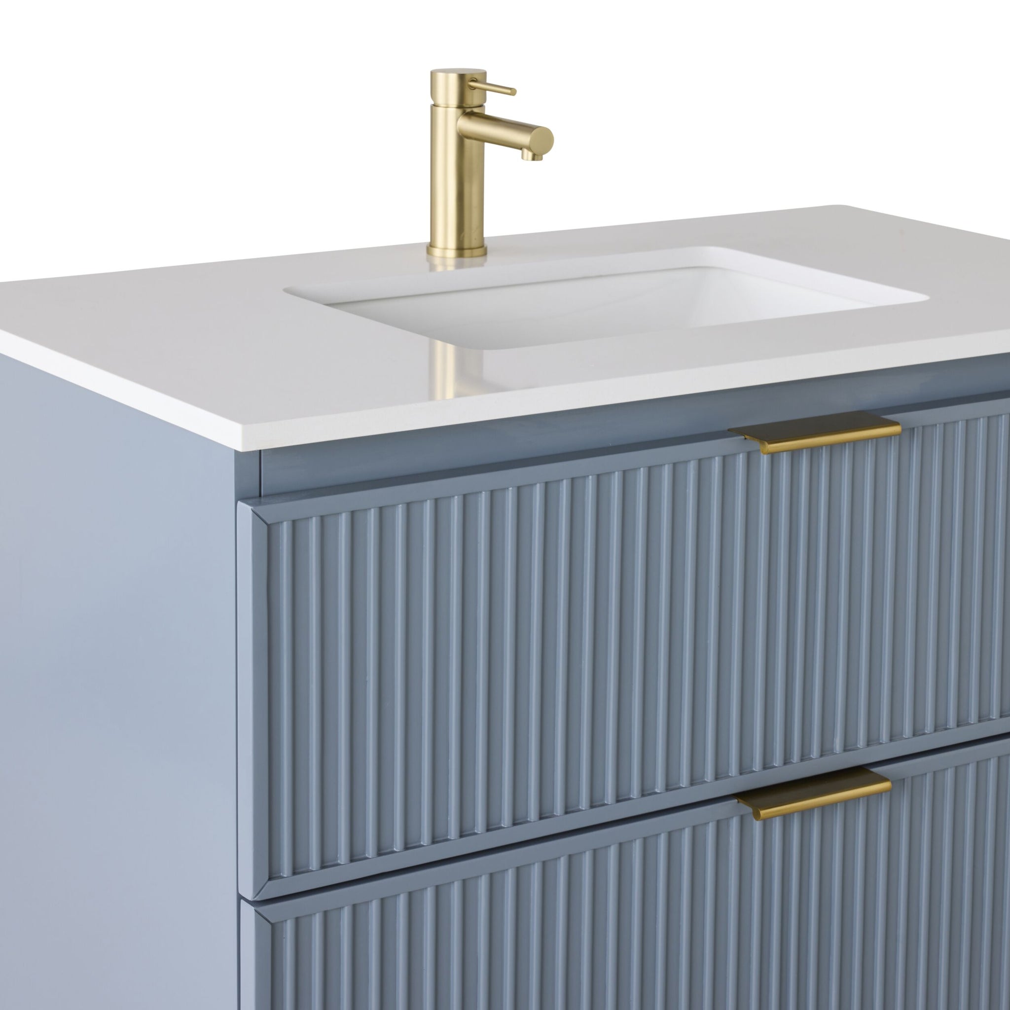 Lennox Single Vanity Slate Blue 940mm