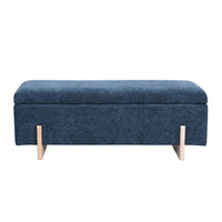 Sara Storage Bench Mineral Blue