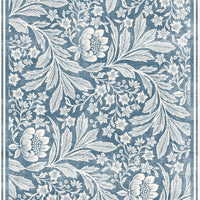 Florentine Silky Soft Washable Doormat Blue 60x90cm