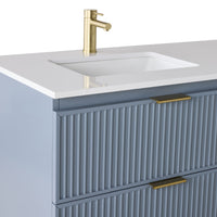 Lennox Double Vanity Slate Blue 1550mm