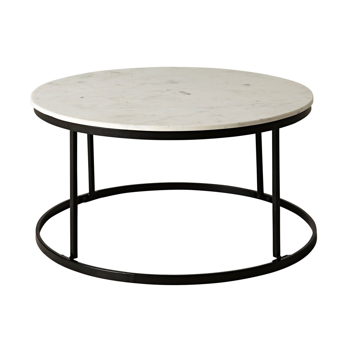 Marbella Round Coffee Table Black Early Settler AU