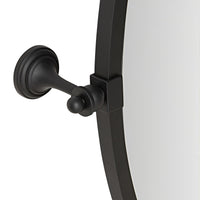 Hayden Oval Pivot Mirror Matte Black