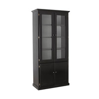 Armand 4 Door Display Cabinet 94.6 x 206cm Black