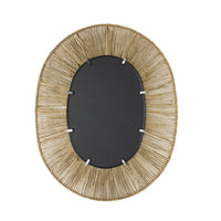 Cassis Twisted Seagrass Oval Wall Mirror 80x2.5x100cm