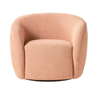 Alessa Swivel Armchair Luna Powder Pink