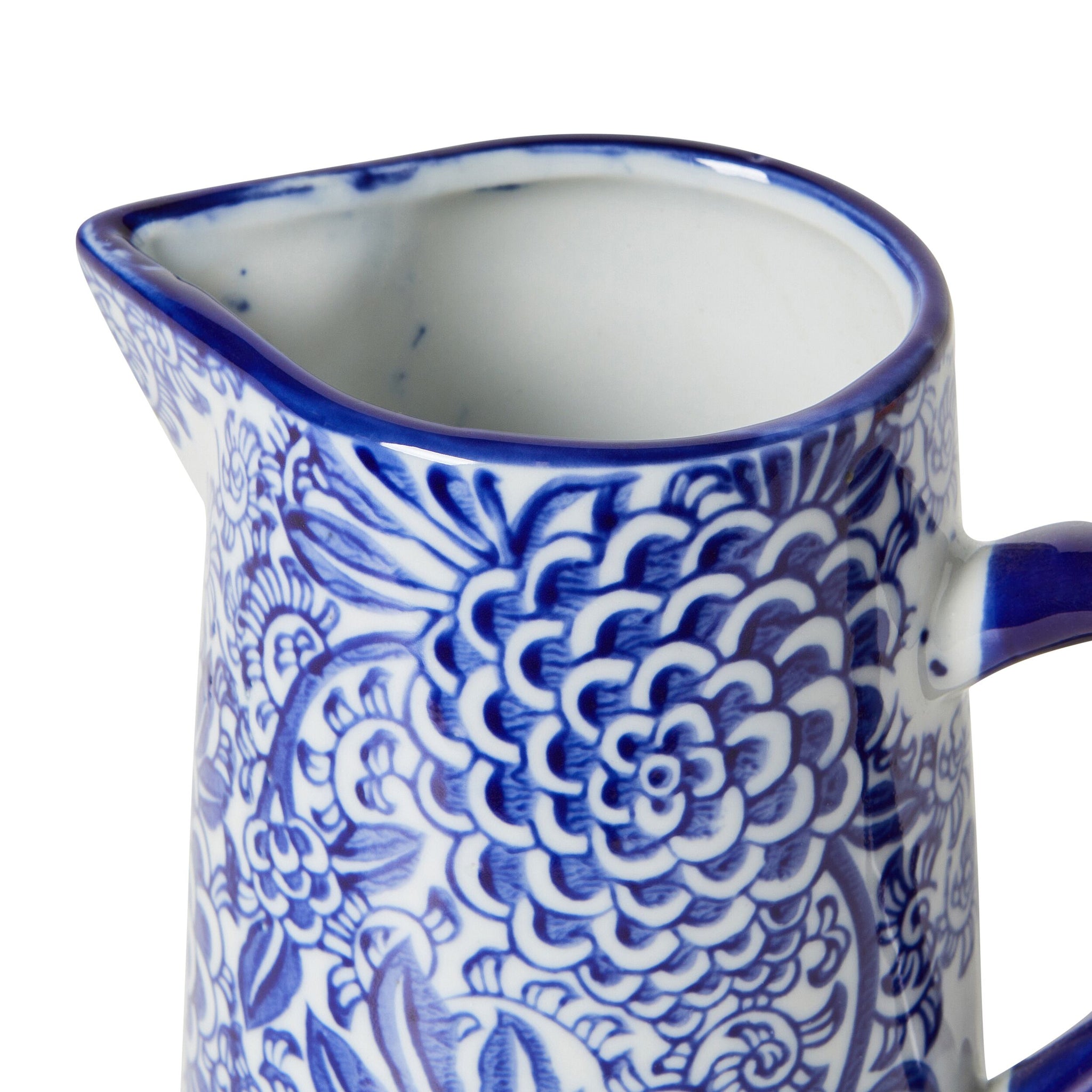 Celadon Dahlia Jug 15x9.5x14cm