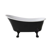 Alto Black Bath 1520mm with Black Feet Package