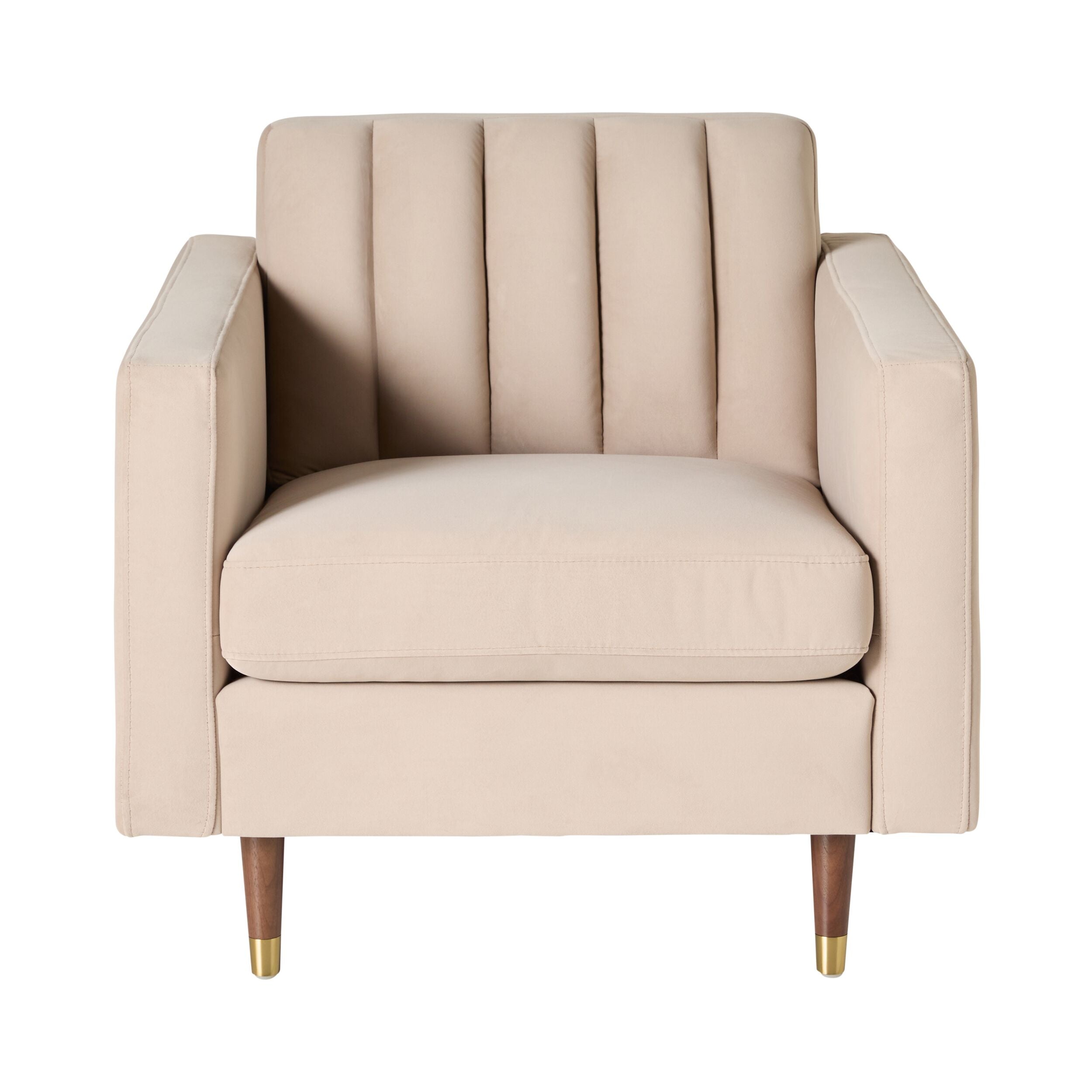 Stitch Velvet Armchair Taupe – Early Settler Australia