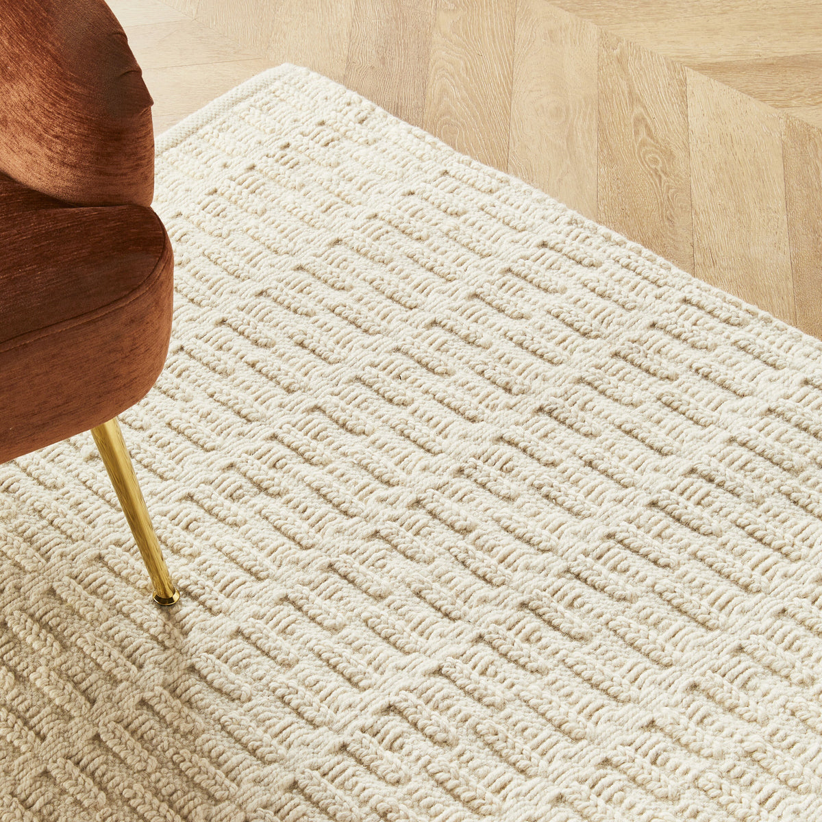 Luna Hand-Woven Cream Pattern Rug 300x240cm – Early Settler AU