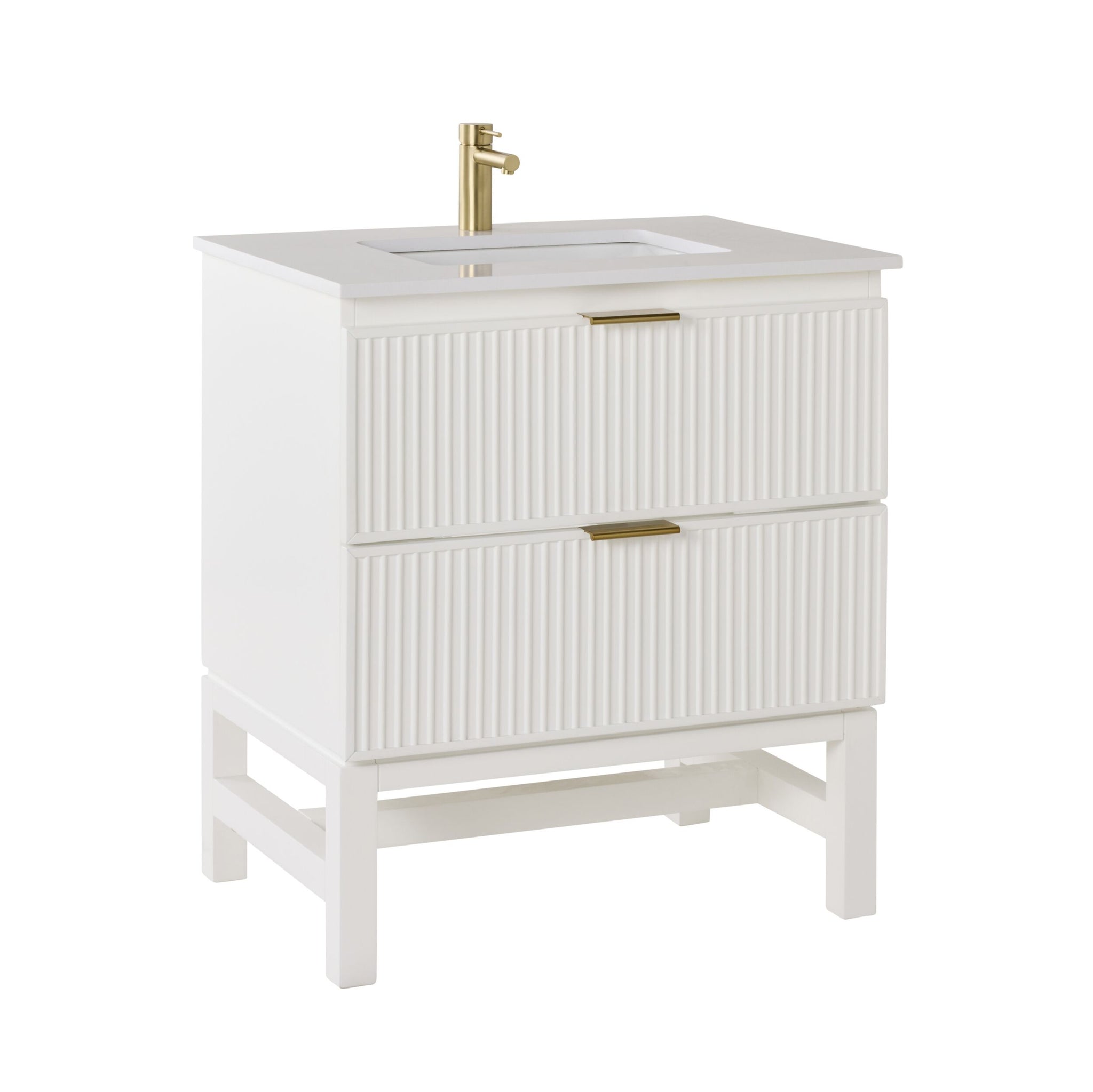 Lennox Single Vanity White 790mm