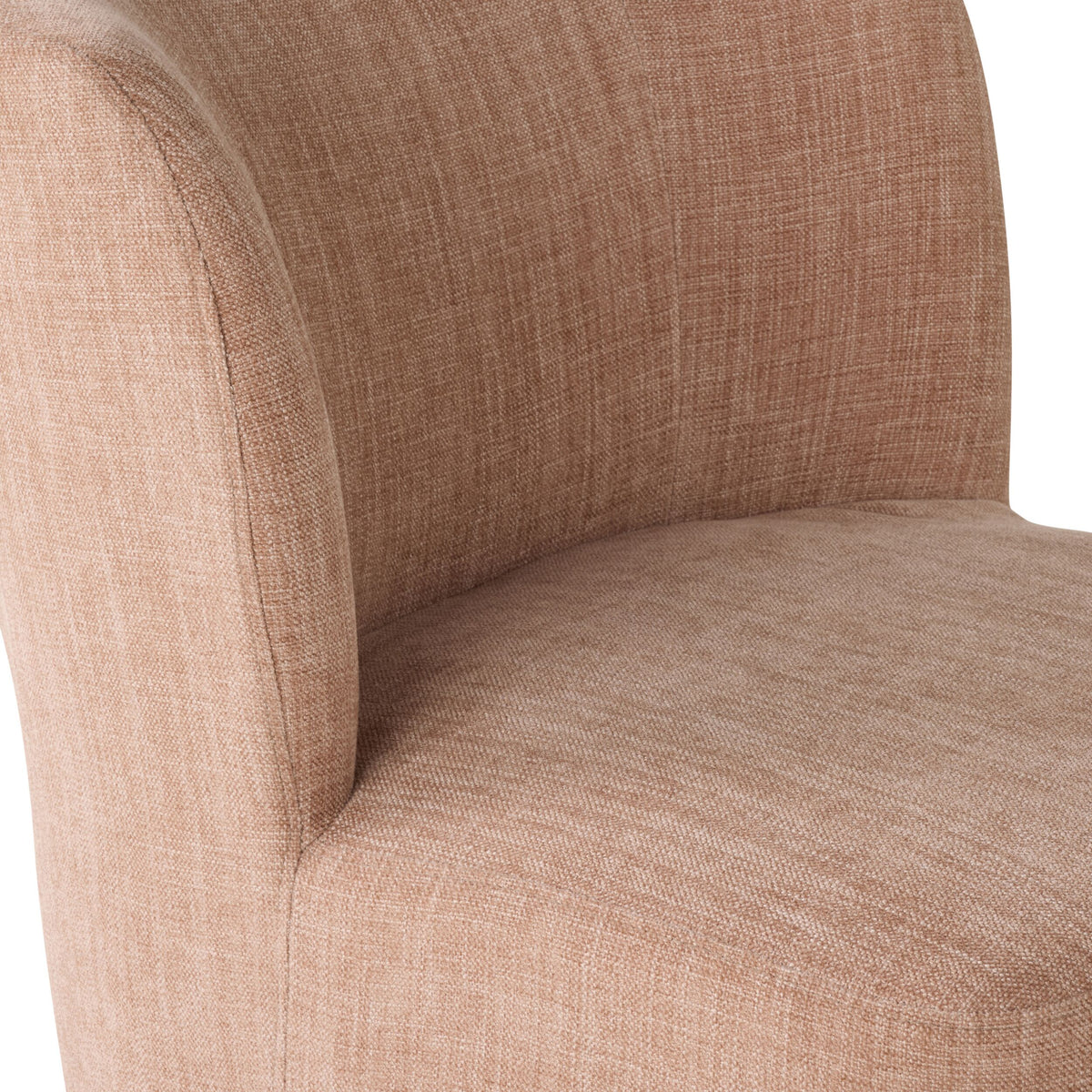 Amala Swivel Occasional Chair Pastel Pink Weave