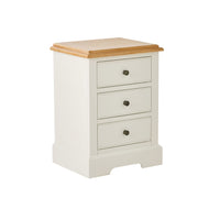 Clover 3 Drawer Bedside Table