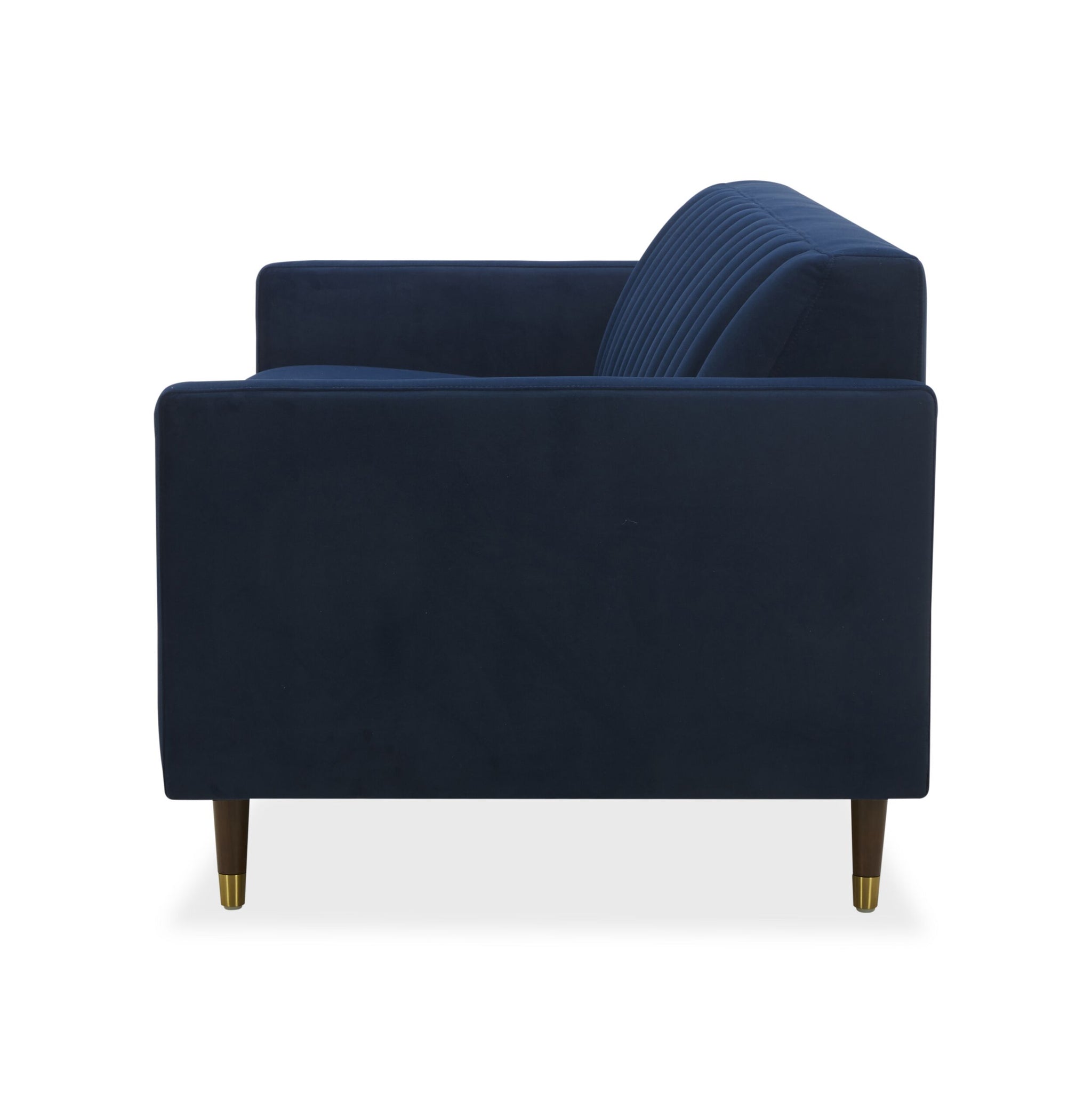 Stitch 3 Seater Velvet Sofa Indigo