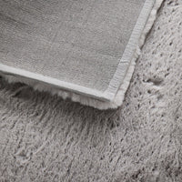 Faux Rabbit Fur Rug Silver 120x180cm