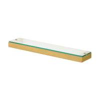 Kason Glass Shelf Brushed Brass