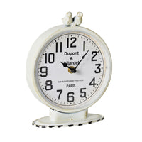 Vintage Bluebirds Mantel Clock White 22x16.5cm