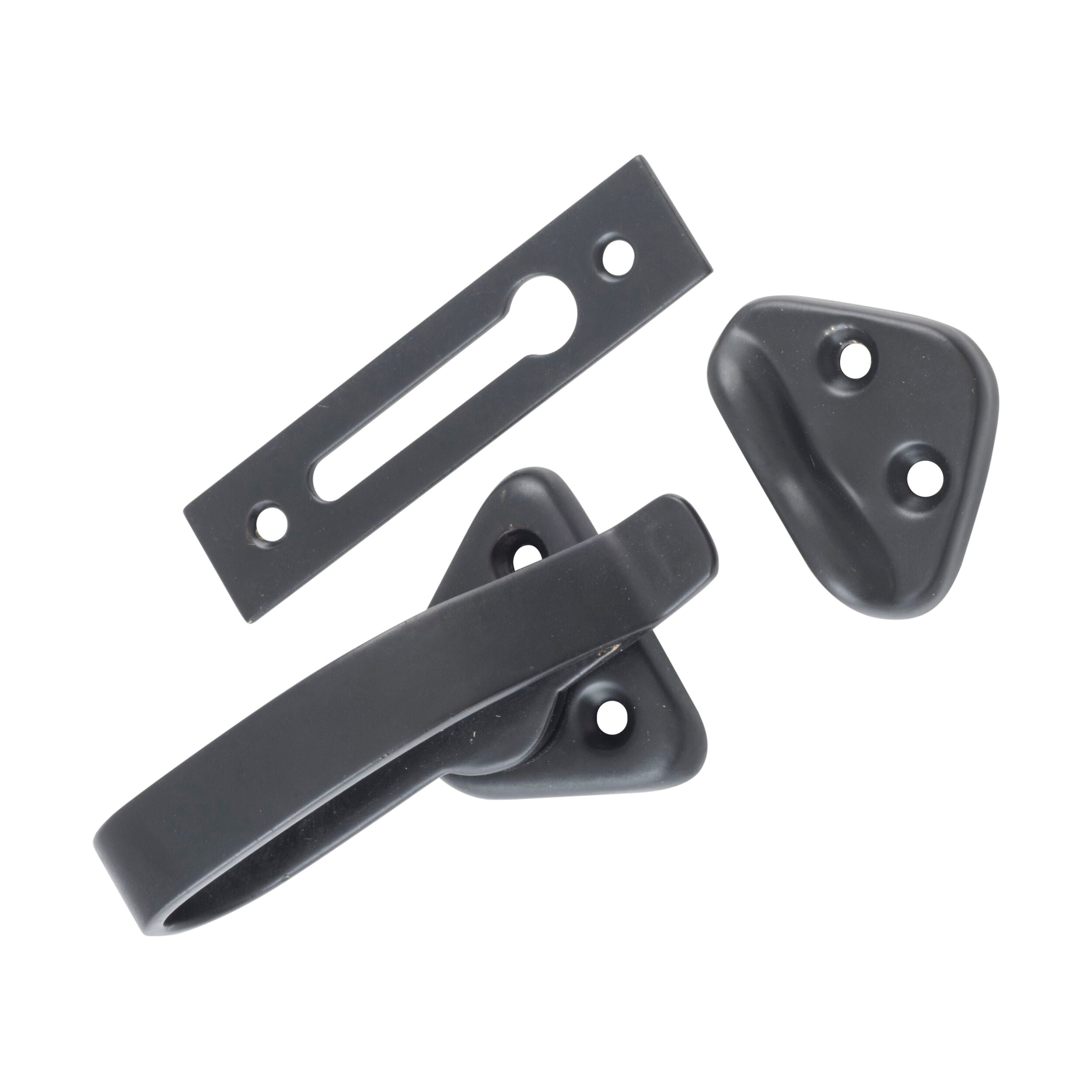 9643 Hopper Window Fastener Matte Black L74xW39xP31mm