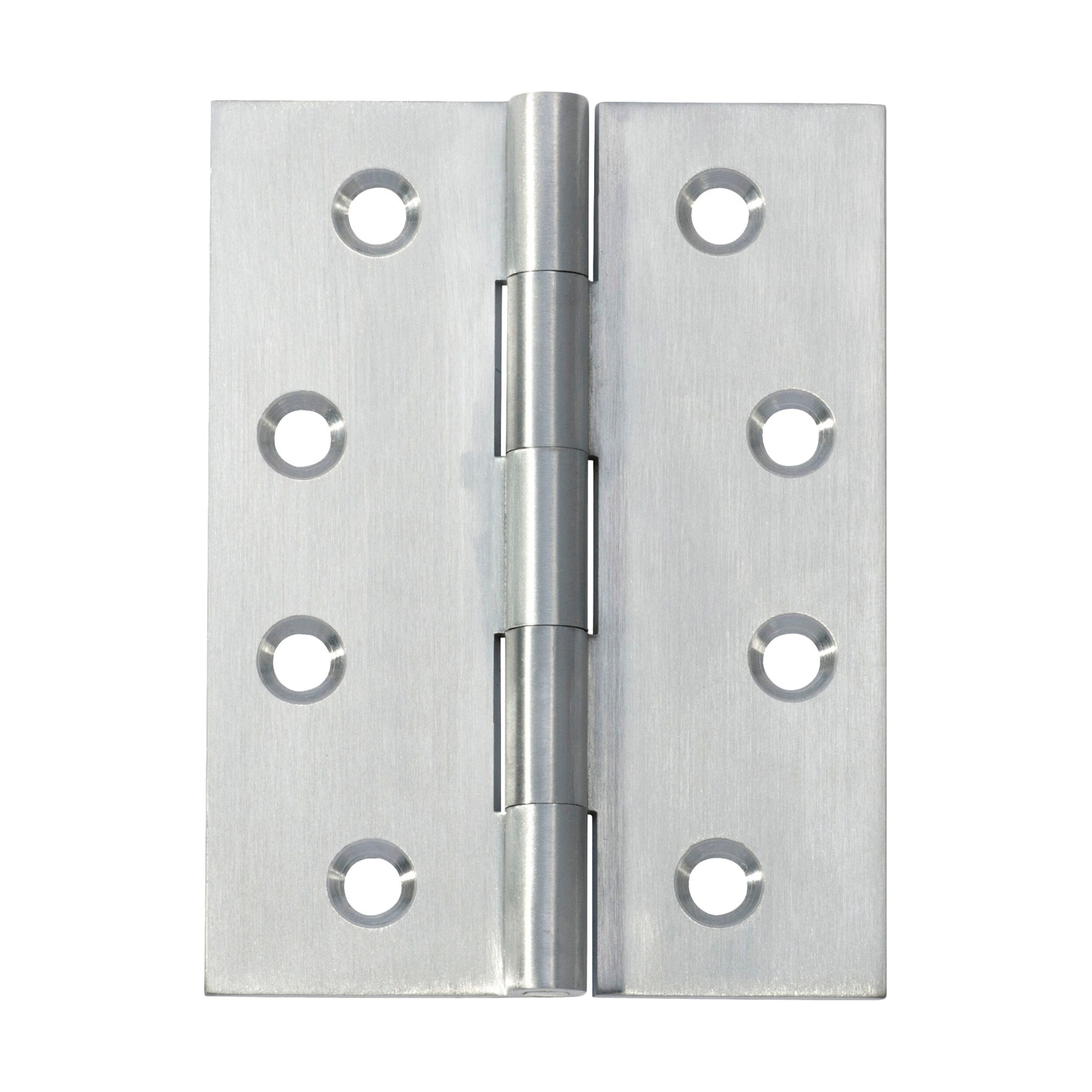 2773 Hinge Fixed Pin Satin Chrome H100xW75mm