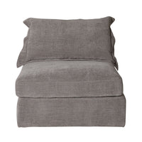 Laze Armless Sofa Twilight Grey