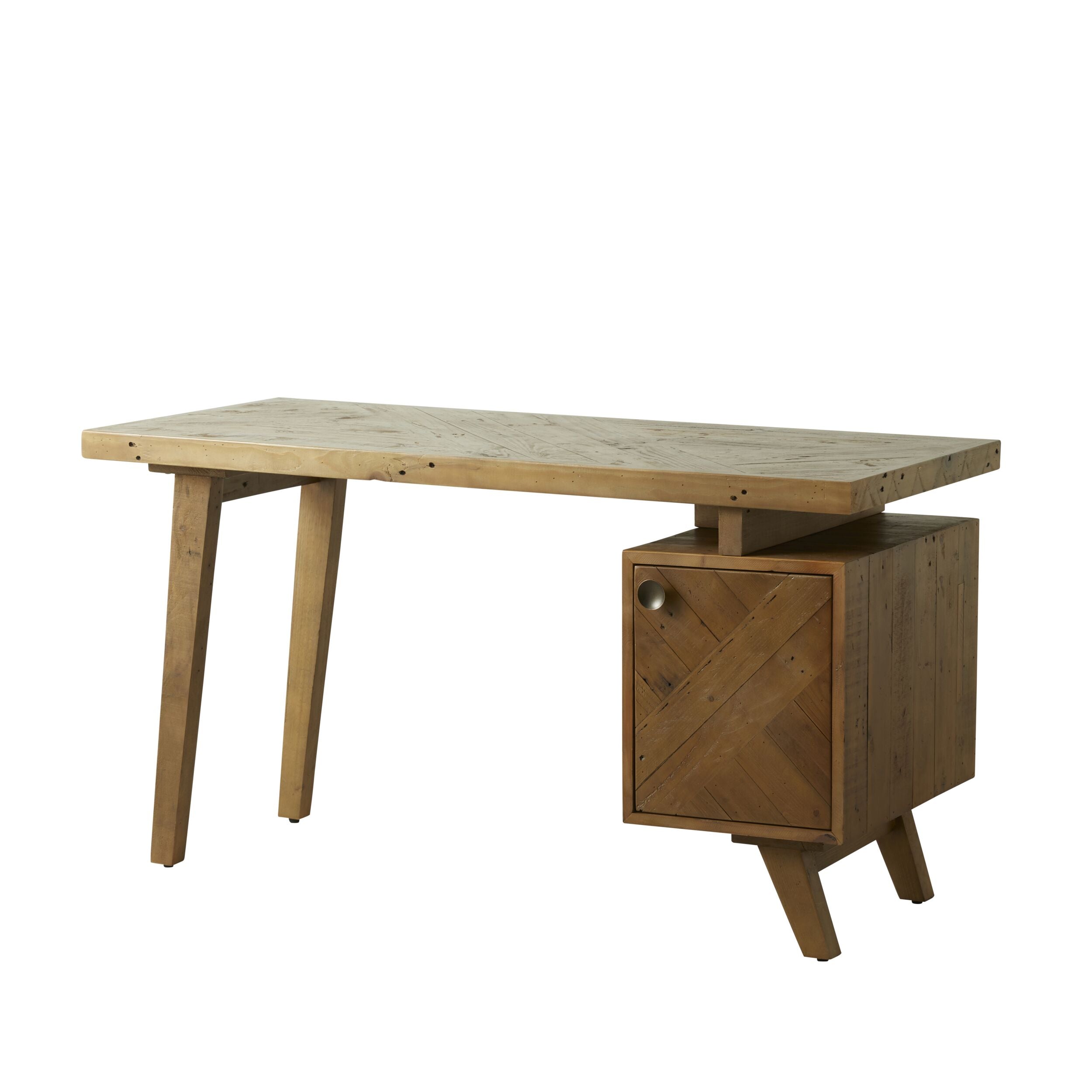 Dawson Reclaimed Timber Single Pedestal Desk