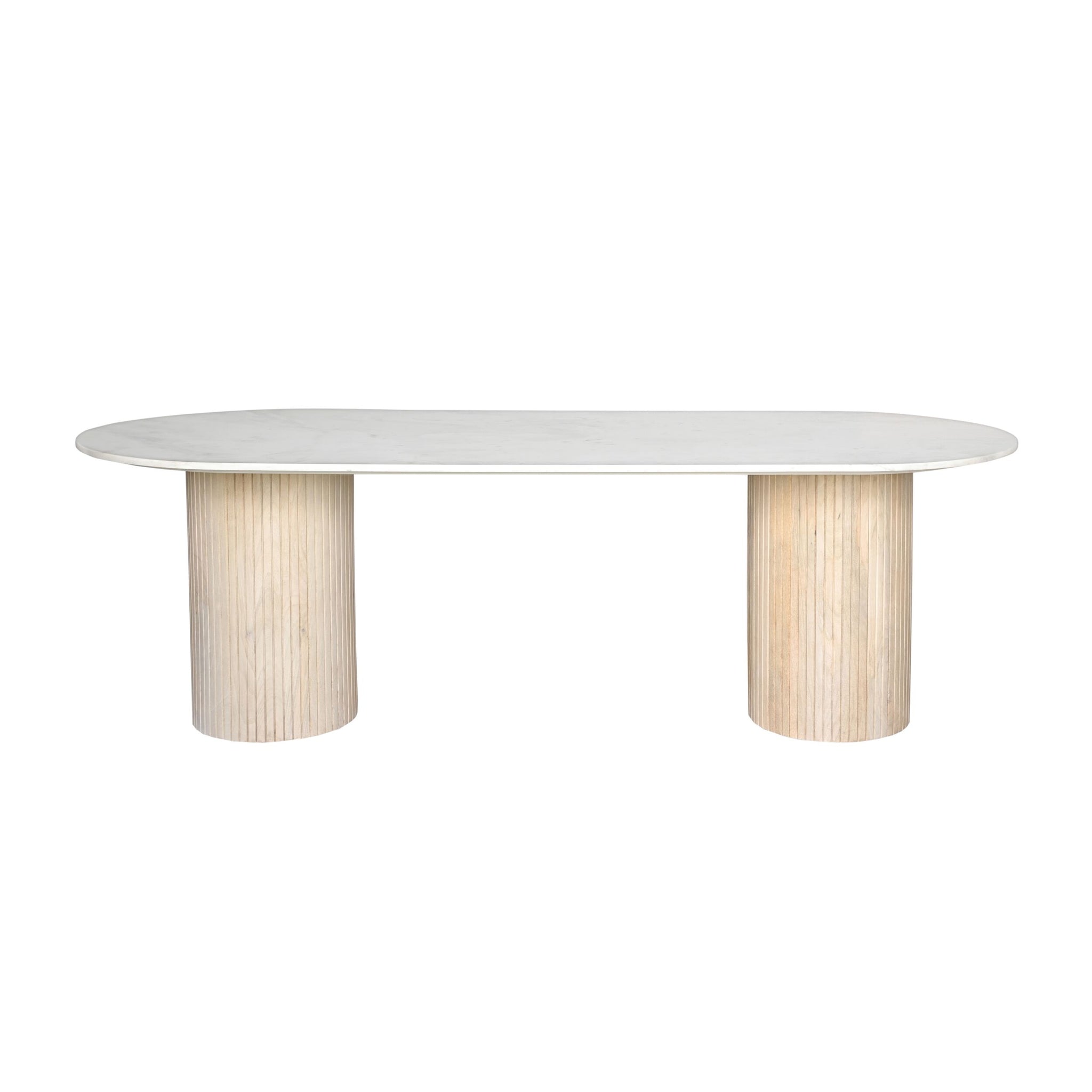 Deva Oval Marble Dining Table 240cm