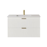 Lennox Single Vanity White 940mm