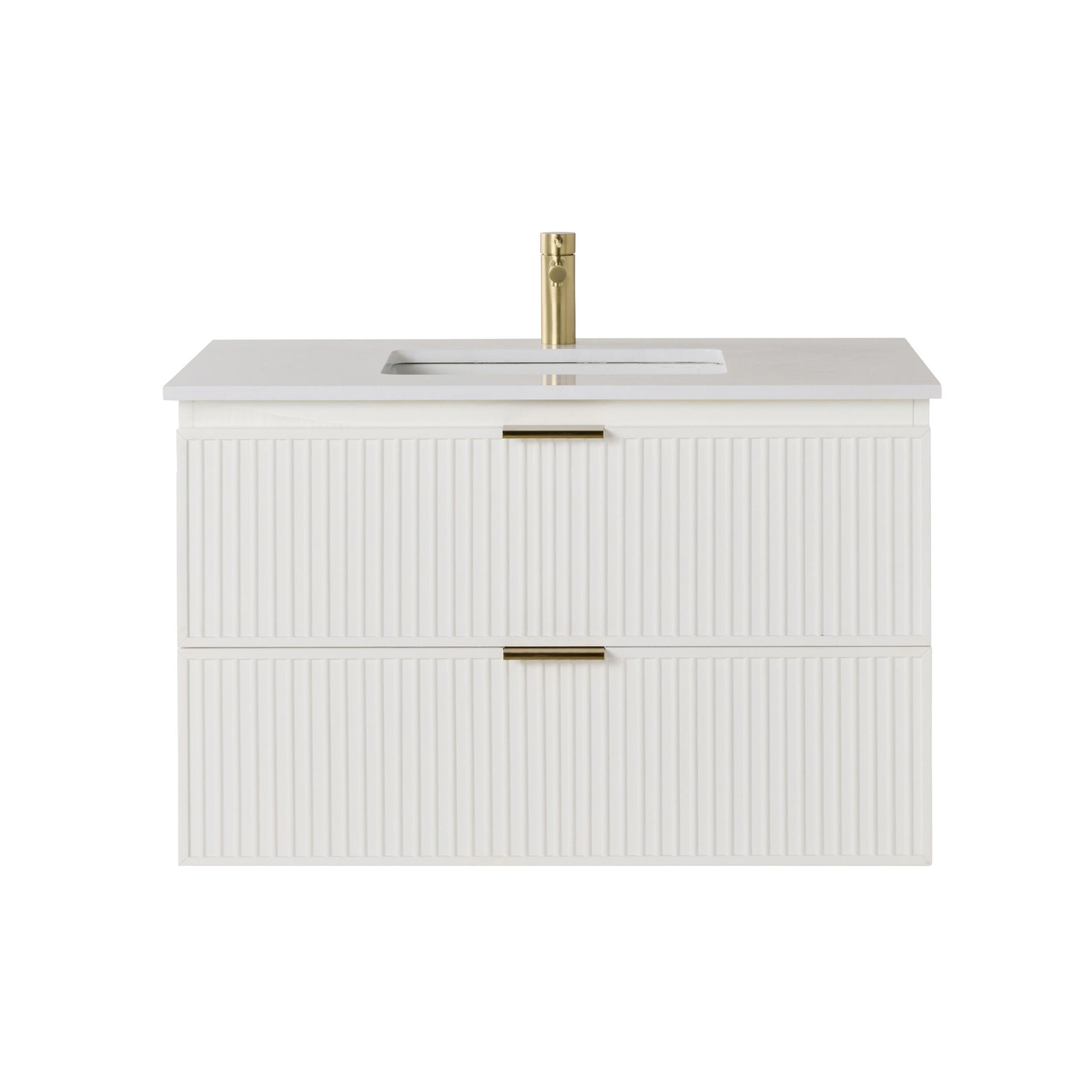 Lennox Single Vanity White 940mm