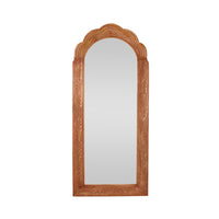 Fleur De Lis Wooden Floor Mirror