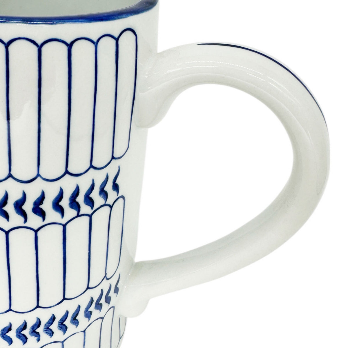 Celadon Striped Jug 20cm