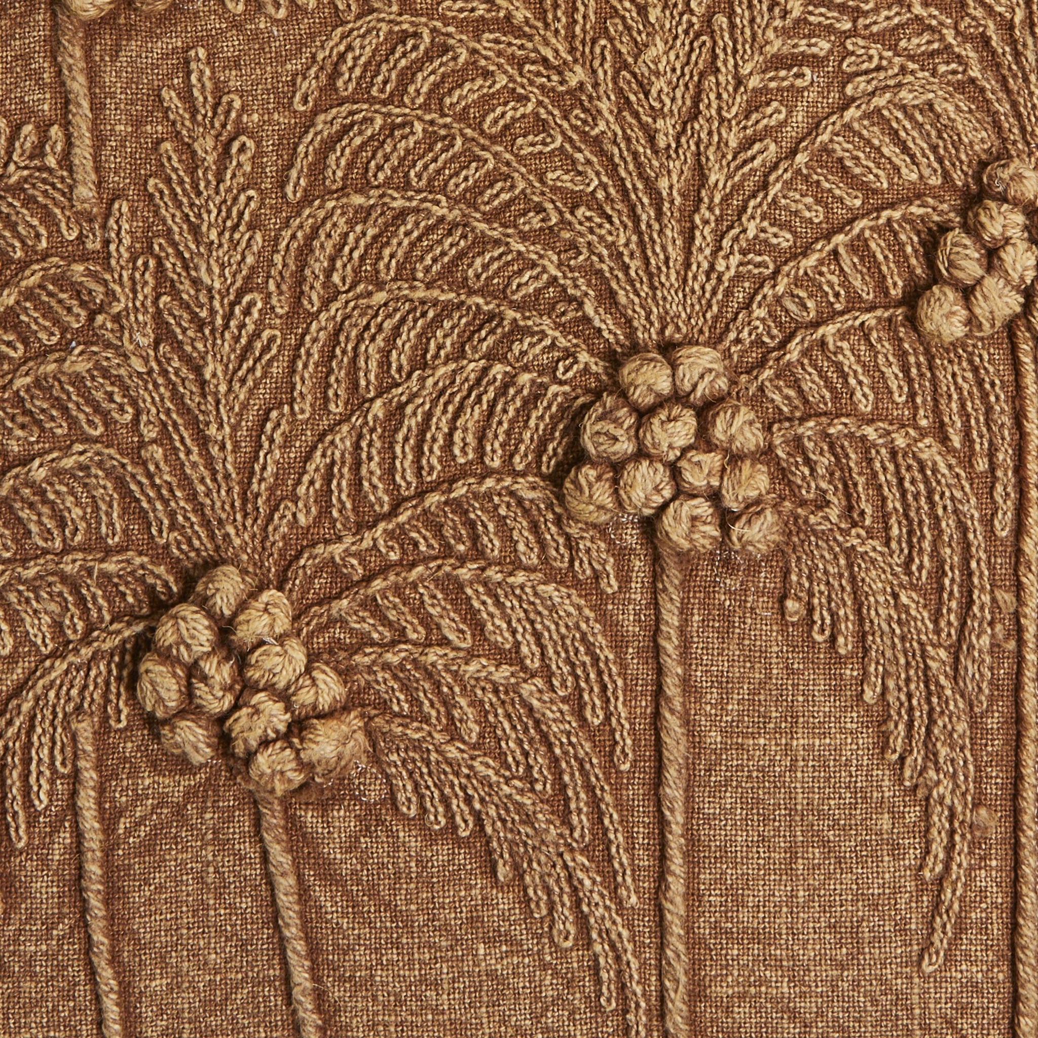 Palm Dusk Embroidered Cushion 45x45cm