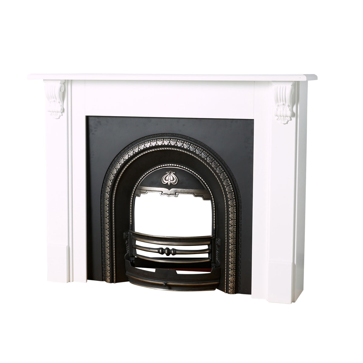 Belford Freestanding Mantel White 144cm