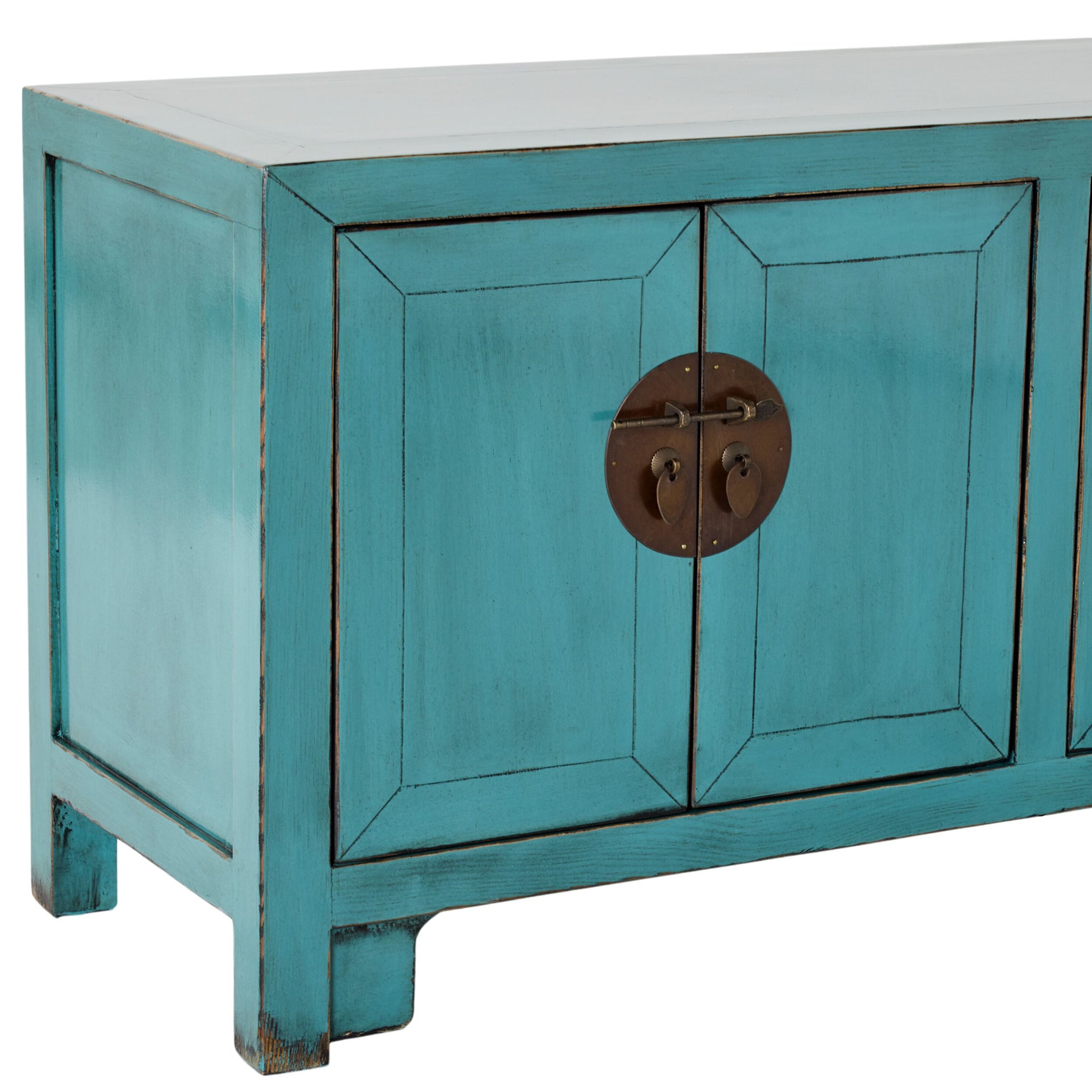 Sansha 6 Door TV Unit Turquoise