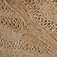 Meadow Scallop Jute Round Rug Natural 200cm