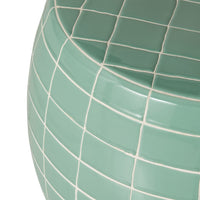 Kenzo Grid Coffee Table Green/White