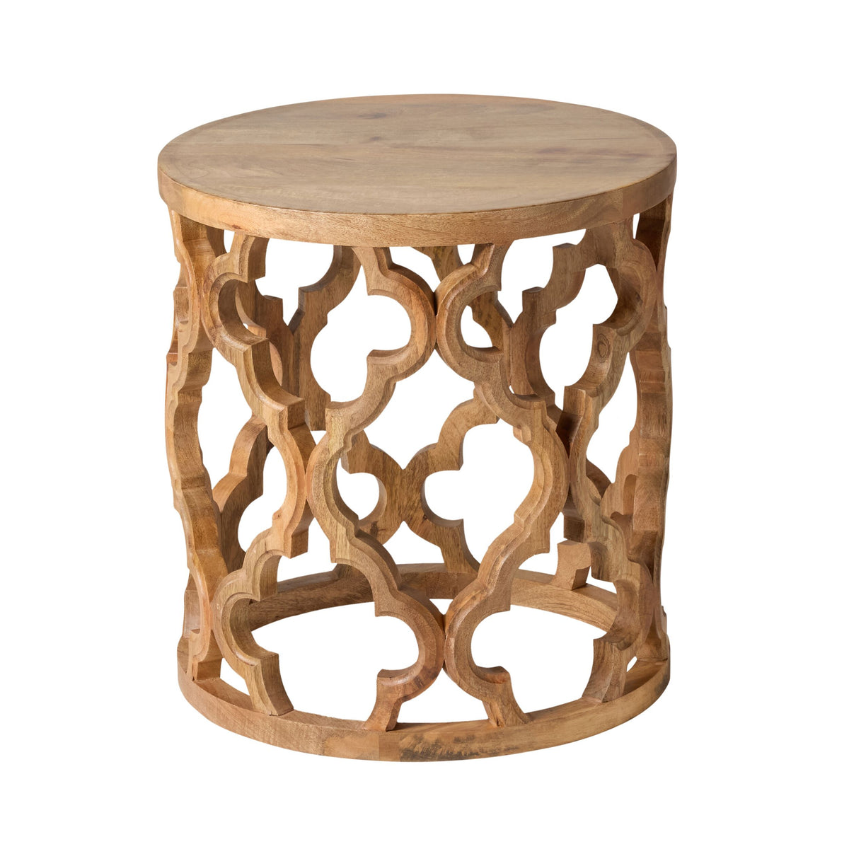Eco Sole Carved Wooden Side Table Large 48cm – Early Settler Australia