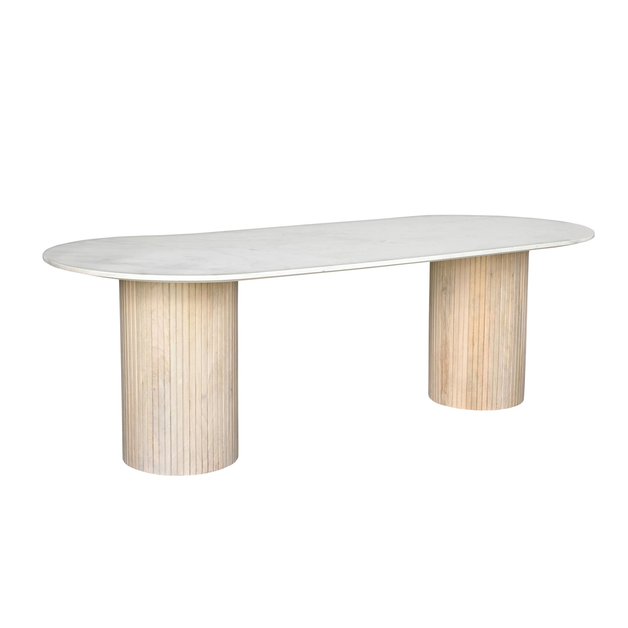 Deva Oval Marble Dining Table 240cm