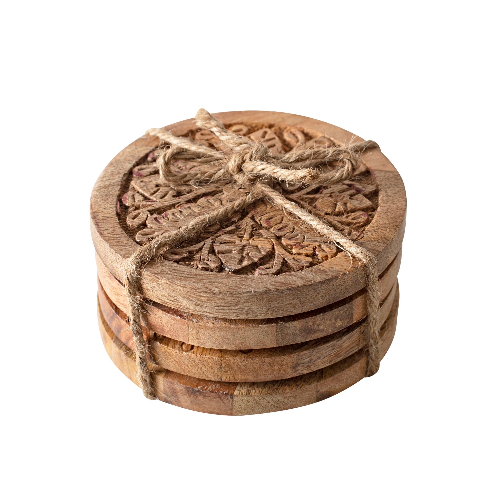 Parvani Set Of 4 Coasters 10x10x1cm