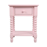 Maisie 1 Drawer Bedside Pink