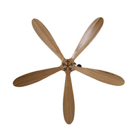 Noumea Indoor DC Ceiling Fan with Remote - Natural Timber 152cm