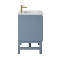 Lennox Single Vanity Slate Blue 940mm