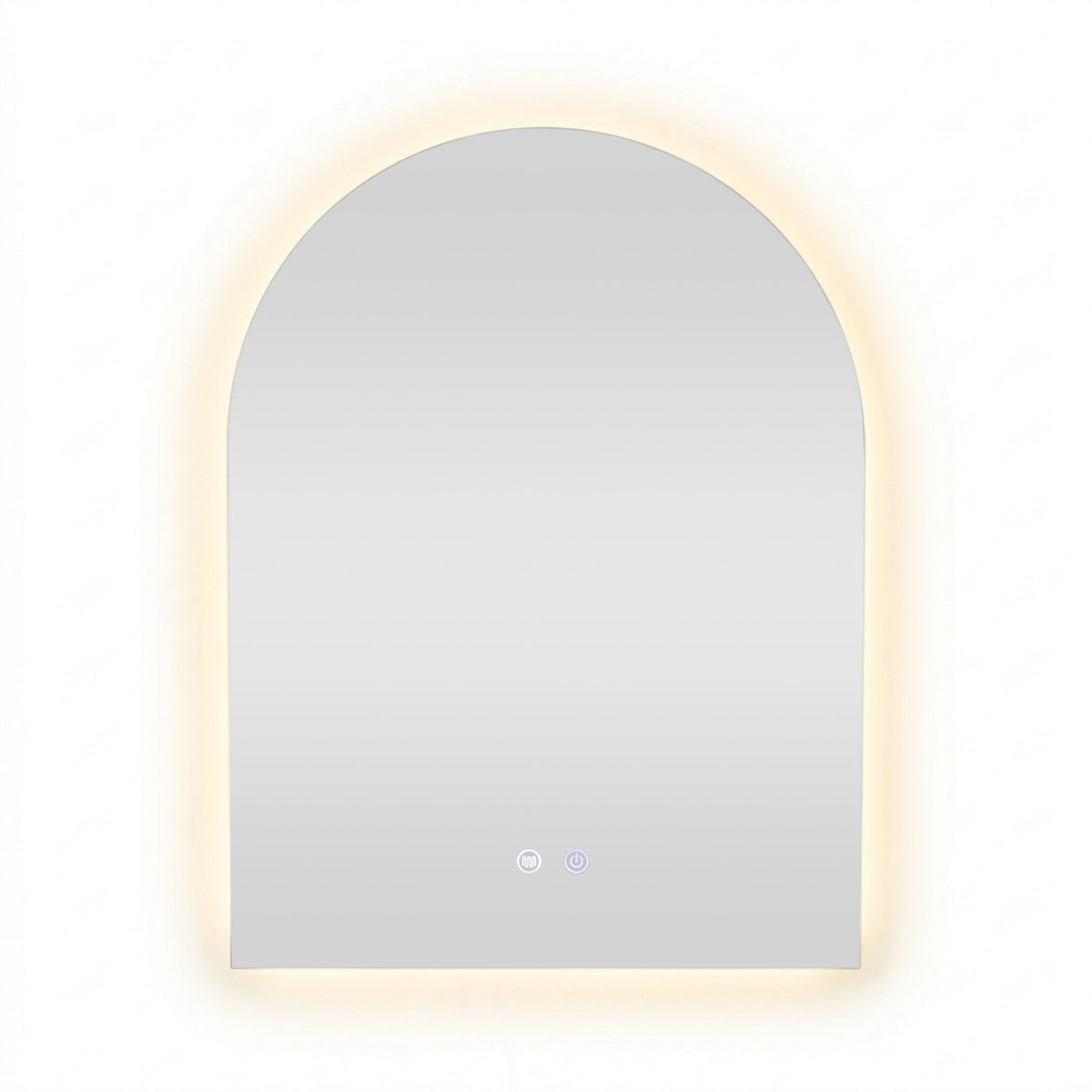 Bowen Arch LED Vanity Mirror Silver 60x80cm
