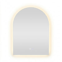 Bowen Arch LED Vanity Mirror Silver 60x80cm