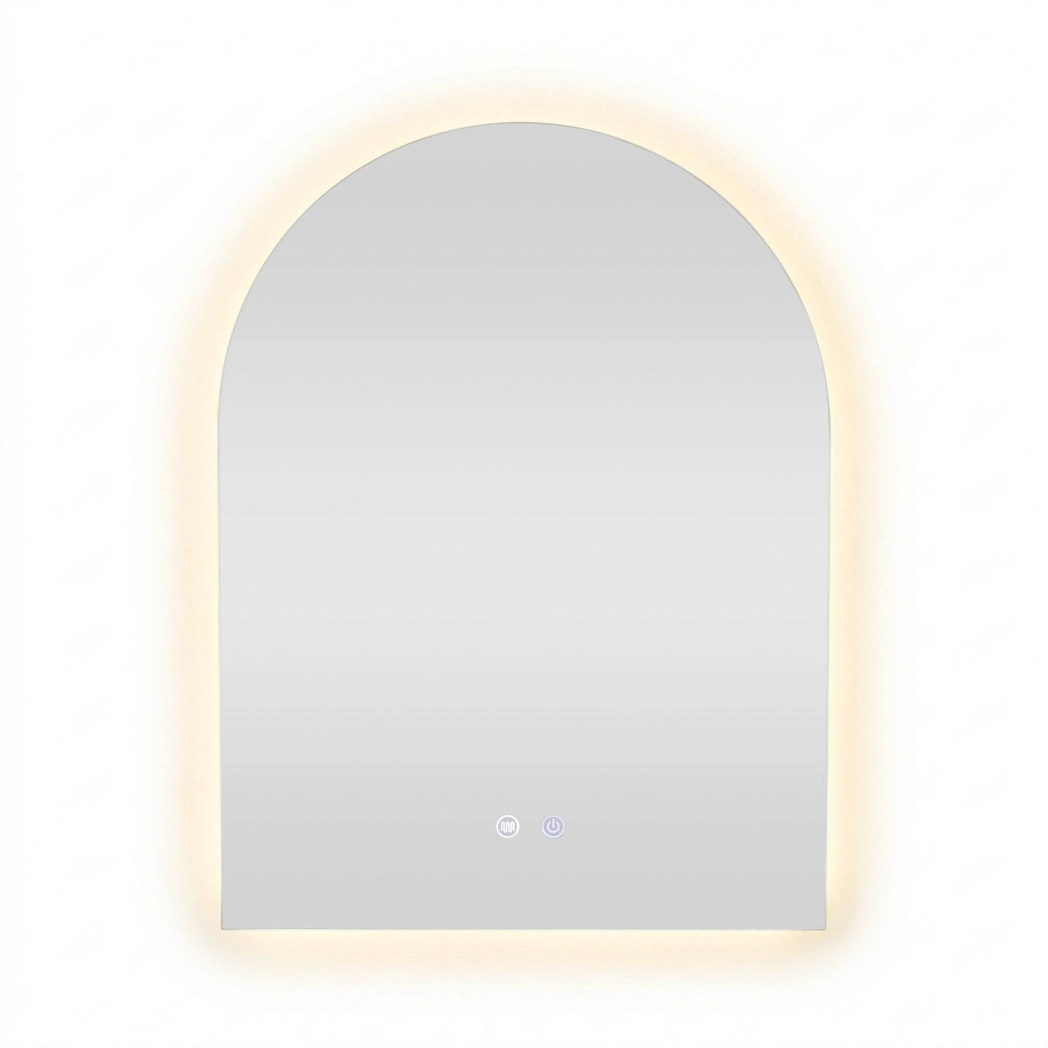 Bowen Arch LED Vanity Mirror Silver 60x80cm