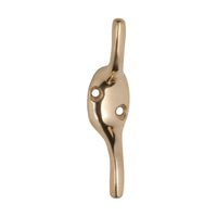 3965 Cleat Hook Polished Brass H75xP20mm