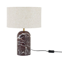 Toscano Marble Table Lamp Jesper Red 55cm