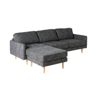 Boden 3 Seater Sofa with Reversible Chaise Alaska Charcoal