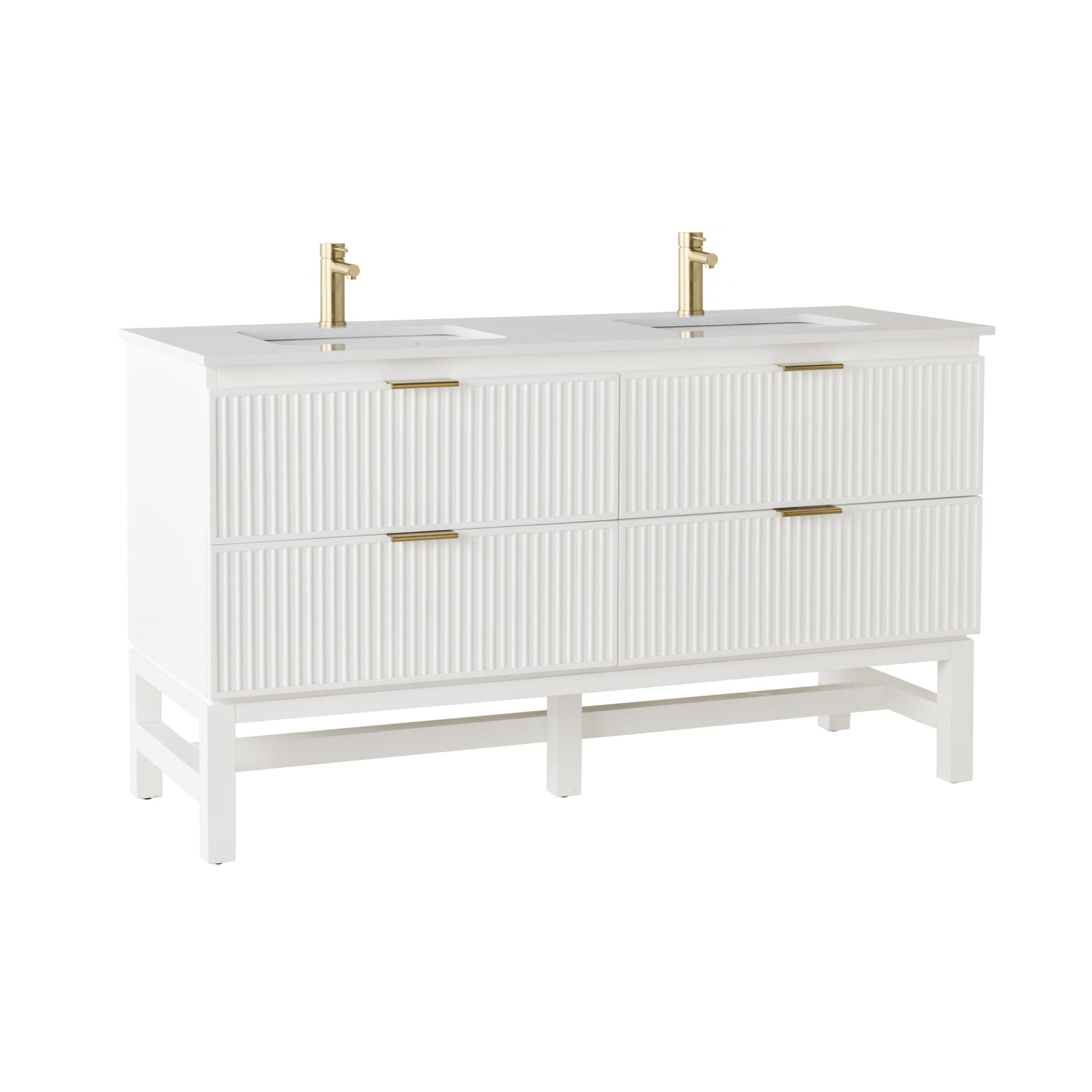 Lennox Double Vanity White 1550mm